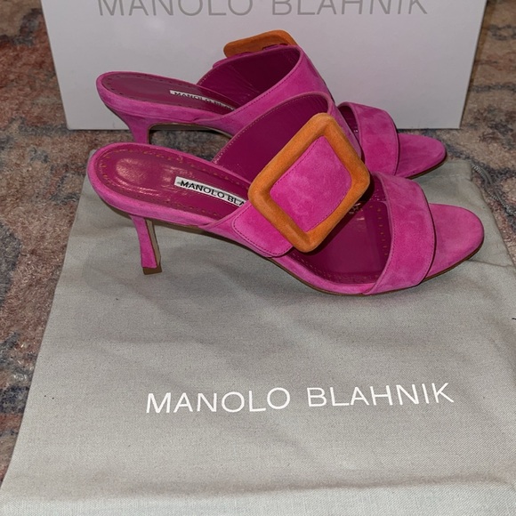 ❗️$845 MANOLO GABLE 81 HEELS NEW ❗️ - Picture 3 of 6